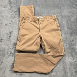 Bluffworks Pants Mens 29x30 Tan Tailored Fit Chino Straight Travel**